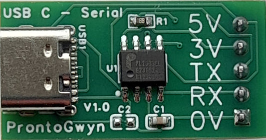 A USB-C to Serial RS232 module