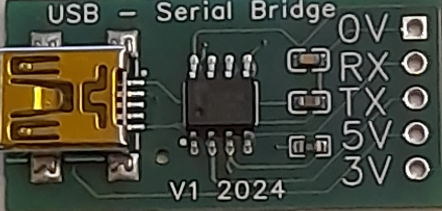 A Micro USB to Serial RS232 Module