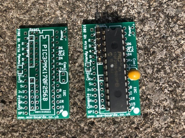 ProntoGwyn's Microcontroller PIC32MX170F258B Handymite Board with or without  MMBASIC